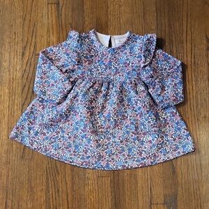 Sfera Baby Floral Dress in Blue, Pink & Green